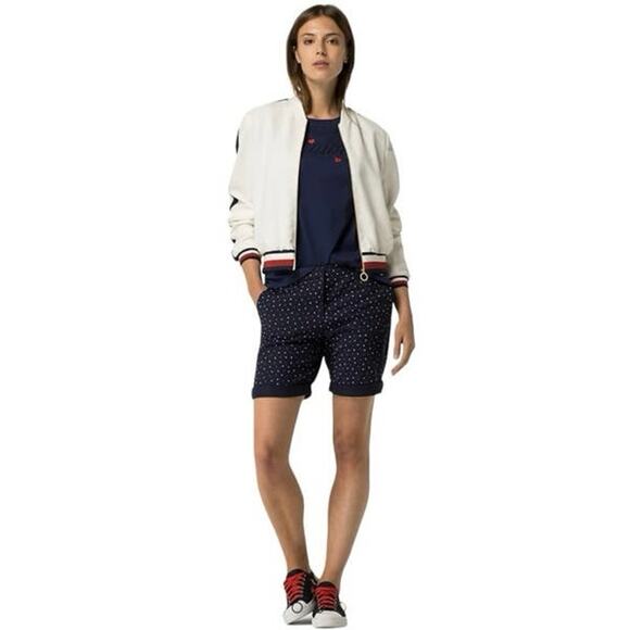 Tommy Hilfiger Jackets & Blazers - Tommy Hilfiger white Jillian bomber jacket preppy academia pickleball tennis